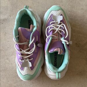Berness Pastel Chunky Sneakers - Mint, Lavender, Pink